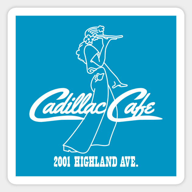 Cadillac Cafe Waitress Sticker by Wright Art